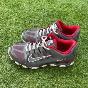 Nike Red and Gray Reax Sneakers